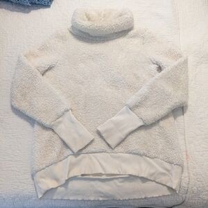 Athleta Cream Fleece Pullover